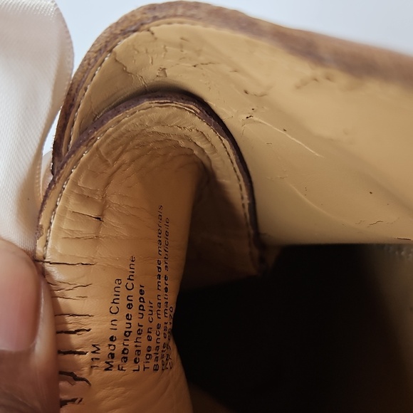 Pilcro and the Letterpress Tan Heeled Wedge  Boots Size 11 - Picture 4 of 8